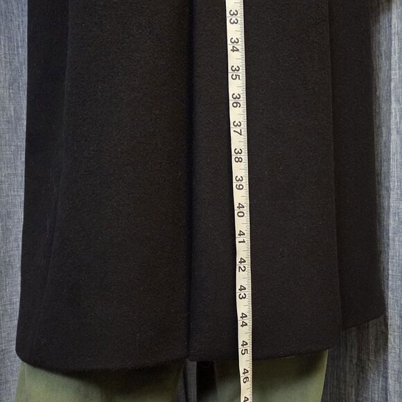 Cinziaerre Rodel SPA Long Line Coat Luxury Italian Wool Coat Women’s US8 Black - Picture 8 of 12